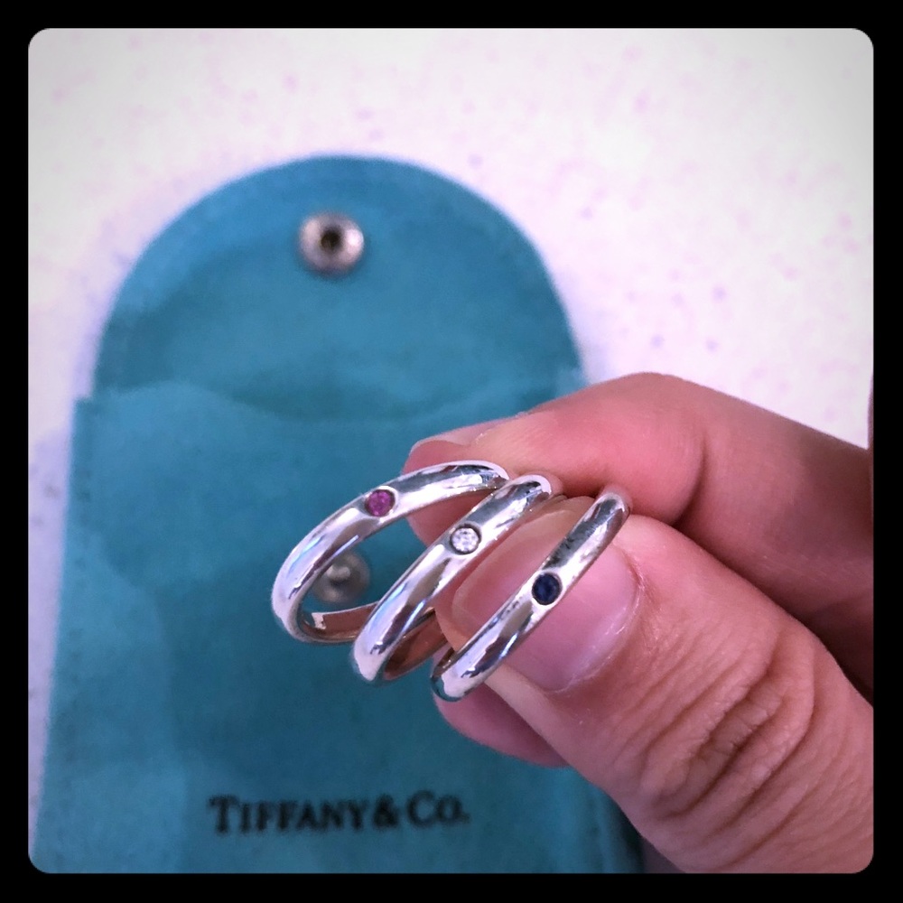 Tiffany & Co set of 3 rings